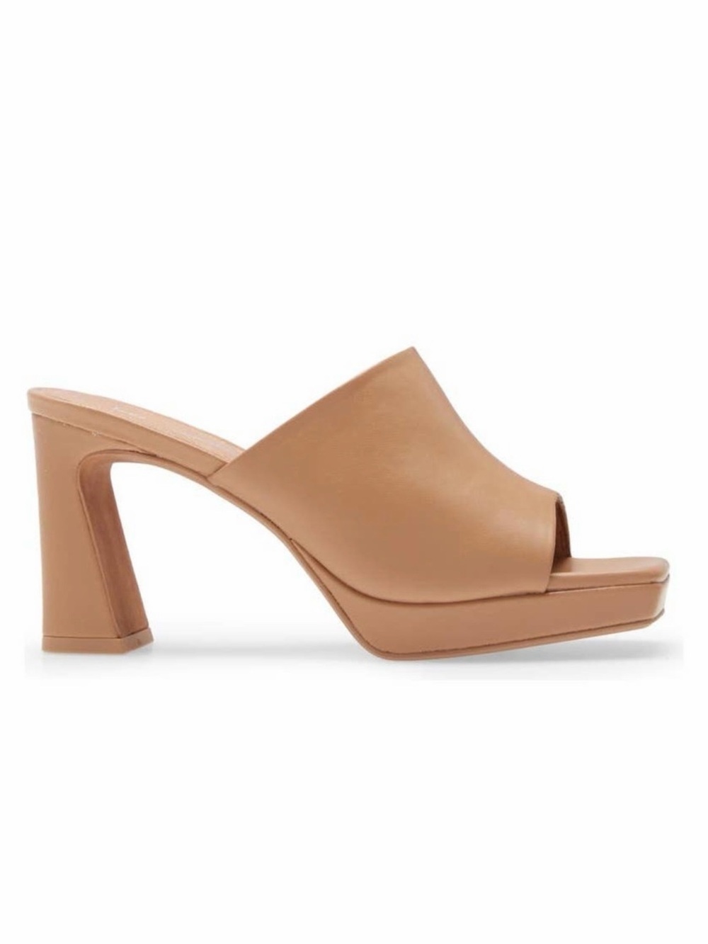 Jeffrey Campbell Dress Code Leather High Heel Slide Sandals